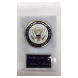 Richard Nixon marble paper weight