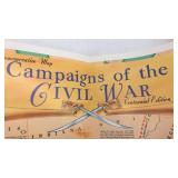 Large Campaigns of the Civil War Map with