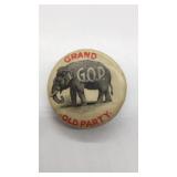 Grand Old Party elephant button