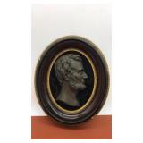 Framed Profile of Abraham Lincoln. Possibly