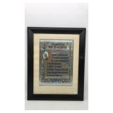 Framed Vintage print - " America the Beautiful