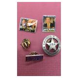 George W. Bush - Lapel pin collection.