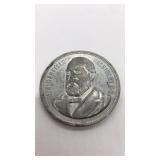 James A. Garfield commemorative coin. 1881.