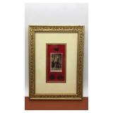 Framed Card of George Washington and coins