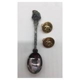 1976 G.O.P. Collector spoon and (2) G.O.P.