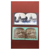 (2) Stereoscope Images - United States Capitol.
