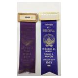 1969 & 1973 - Presidential Inauguration ribbons.