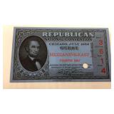 1952 Republican National Convention pass