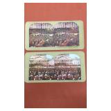 (2) Stereoscope cards. Theodore Roosevelt