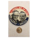 (2) Barry Goldwater - Political campaign  items