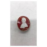Abraham Lincoln Commemorative Red/White pin