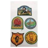 (5) Abraham Lincoln Pilgrimage collector patches.