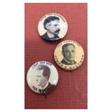 (3) Republican Party vintage political campaign