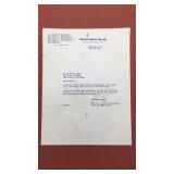 A letter signed by Harry S. Truman as Senator.