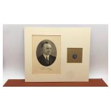 Calvin Coolidge Portrait and Campaign button.