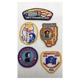 (5) Abraham Lincoln Pilgrimage collector patches.