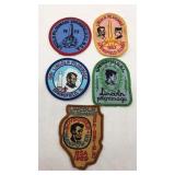 (5) Abraham Lincoln Pilgrimage collector patches.
