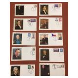 A Collection of (10) Silk Cachet First Day Issue