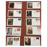 A Collection of (10) Silk Cachet First Day Issue