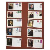 A Collection of (10) Silk Cachet First Day Issue