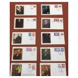 Collection of (10) Silk Cachet First Day Issue