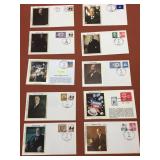 Collection of (10) Silk Cachet First Day Issue
