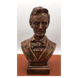 Abraham Lincoln ceramic bust. 14" tall