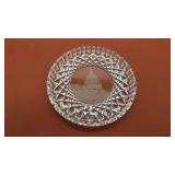 U. S. Capitol crystal platter. 8" Diameter