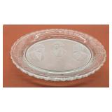 " In Remembrance " glass platter.George