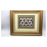 Matted Engraving of President Lincoln and Members