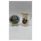 (2) Dwight Eisenhower collectible items.  Creamer