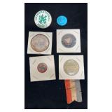 (6) Vintage assorted hat pins.