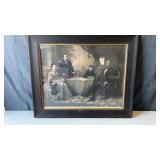 Engraved Lincoln Family Portrait. 24" x 30"