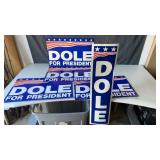 Vintage Bob Dole Banner signs. Approximately 14