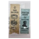 Vintage Republican League Convention  Ribbons .