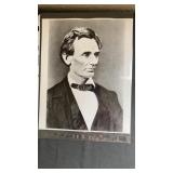 Portrait Photo copy of Abraham Lincoln. 8" x 10"