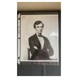 Portrait Photo copy of Abe Lincoln. 8" x 10"