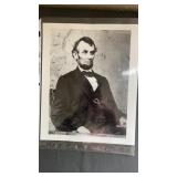 Portrait Photo copy of Abraham Lincoln. 8" x 10"