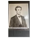 Portrait Photo copy of Abe Lincoln. 8" x 10"