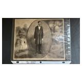 Engraved photo of Abraham Lincoln homestead and