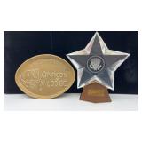 Nixon political memorabilia.