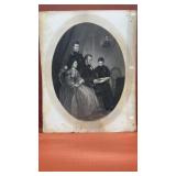Engraved Lincoln Family portrait. 8" x 10"
