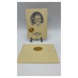 Bronze gold plated Inaugural Medallic