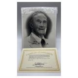 8x10 Black and white signed photo of Storm