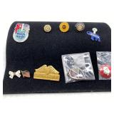 10 Political Pins Flag may be missing back