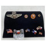 10 Miscellaneous Pins Flag may be missing back