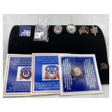 10 Political Pins Flag may be missing backs