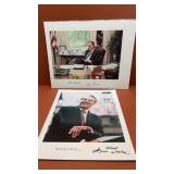Colored prints signed by President George Bush