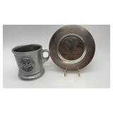 Bicentennial Wilton pewter mug. Metal