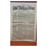 The Independent  newspaper from 1878